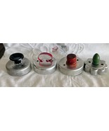 Vintage Biscuit &amp; Doughnut Cutters Red Green Black Handles - $368.88 MXN