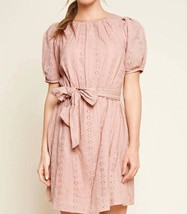 Sugarlips Westwood Puff Sleeve Eyelet Dress Dusty Pink - $457.43 MXN+