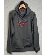 Virginia Tech Hokie&#39;s Men&#39;s Colosseum Gray Sweatshirt Hoodie XL - NO Dra... - £12.08 GBP