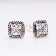 Geometric Square Diamond Design Exquisite Earrings - $901.00 MXN