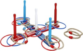 Wooden Throwing Ring Toss Game Set Fun Indoor Outdoor Carnival Games Set for Kid - £48.28 GBP