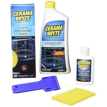 Cerama Bryte Best Value Kit: Ceramic Cooktop Cleaner 28oz, Scraper, 10 P... - £31.93 GBP