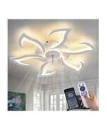 Modern Ceiling Fan with Lights and Remote Control, 32&quot; White-6 Leaves- N... - €67,87 EUR