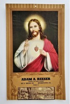 1946 antique ADAM A REESER painter paper hanger CALENDAR myerstown pa ad jesus - £53.76 GBP