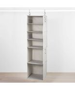 Brightroom 6 Shelf Hanging Fabric Organizer Gray 54&quot; Height 30 lb Capacity - €14,91 EUR