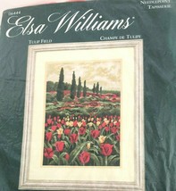JCA Elsa Williams Tulip Field Needlepoint Tapestry Kit 10&quot;x14&quot; 06444 Pat... - £54.66 GBP