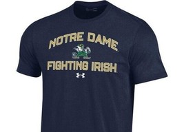 Notre Dame Fighting Irish Mens Under Armour UA Performance Cotton T-Shirt- Large - £20.09 GBP