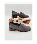 Donald J Pliner Heels Womens 8.5 M Pumps Block Gray Fabric Square Toe Ca... - €42,94 EUR