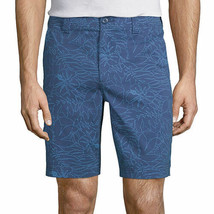 St. John&#39;s Bay Men&#39;s Comfort Stretch Chino Shorts Size 44 Stockholm Flor... - £20.88 GBP