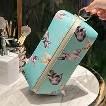 Cute Dog Pets Print Cosmetic Bag Waterproof Makeup Bags Travel - £30.91 GBP