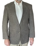 Sport Coat P.B.M. Select Dillards 42R Brown Tweed Blazer Plaid Mens - £43.20 GBP