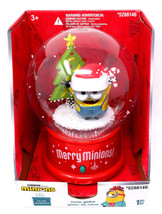 Minions Gemmy 5286146 Merry Minions Snow Globe W/SNOW And Music - New! - £19.89 GBP