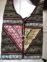 Morocco Hobo Shoulder Crossbody Bag Purse Hand Craft Beaded Embellished Fabric - £28.79 GBP