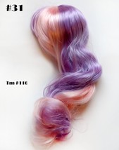 American Girl Doll Wig TRULY ME 116 Half Pink Purple Replacement Custom OOAK - £23.27 GBP