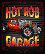 HOT ROD GARAGE Man Cave Collection Luxury Full / Queen Medium Weight Bed... - £47.14 GBP