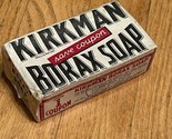 VINTAGE NOS KIRKMAN BORAX SOAP BAR UNUSED COLGATE PALMOLIVE PEET CO ADVE... - $13.49