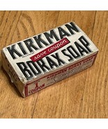 VINTAGE NOS KIRKMAN BORAX SOAP BAR UNUSED COLGATE PALMOLIVE PEET CO ADVE... - £10.62 GBP