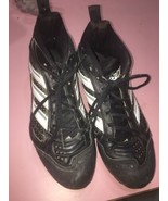 Adidas 9 1/2 Black And White Stripe Soccer Cleats - $492.86 MXN