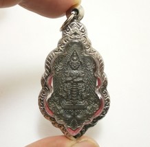 Thao Wessuwan Lp Pat Wealth King Lucky Rich Thai Miracle Yant Yak Amulet Pendant - £61.88 GBP