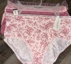 Laura Ashley ~ Women&#39;s Brief Underwear Panties Floral 5-Pair Polyester (... - £25.12 GBP