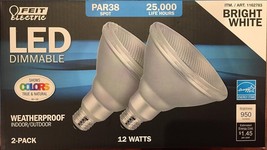 Feit PAR38 Spot Dimmable LED Light Bulb 2-Pack - £18.71 GBP