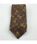 Rivetz of Boston Fly Fishing River Block Print Mens Neck Tie England Sil... - $371.00 MXN