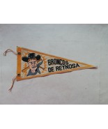 Vintage Mexican BRONCOS DE REYNOSA LMB baseball pennant Flag from 60&#39;s RARE - $33.32 CAD