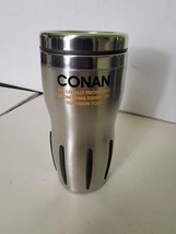 Rare Conan O&#39;brien Coffee Cup Travel Stainless Steel Legally Prohibited ... - £117.49 GBP