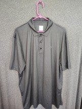 Callaway Shirt Men&#39;s XL Black Geometric Opti-Dri Short Sleeve Polo Golf - $21.09