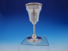 Judaica Silverplated Seder Cup Made in Israel 5&quot; Tall x 4 1/4&quot; (#3822) - £86.06 GBP