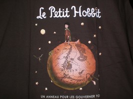 Tee Fury Hobbit Youth Small &quot;Le Petit Hobbit&quot; Frodo Little Prince Mash Up Brown - £10.15 GBP