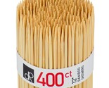 400 Natural Bamboo Skewer Sticks, Natural Wood Barbecue Skewers For Gril... - £15.21 GBP