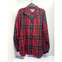 Foxcroft Womens Size 6 Wrinkle Free Black Red Buffalo Print Plaid Top Shirt Blou - £17.89 GBP