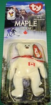 1999 Ronald McDonald House Charities Ty Beanie Babie Baby Bear Maple Canada - $13.99