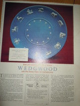 Special Edition Wedgwood Zodiac Plate Wedgwood Society Print Magazine Ad... - $5.46 CAD