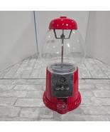 15&quot; CAROUSEL Red Gumball Machine Metal w/ Glass Globe WORKS Retro Vintag... - $823.56 MXN