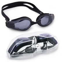 [Pack Of 3] Clear Swimming Goggles with Case, Black - £34.89 GBP