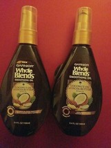 2 Pack Garnier Whole Blends Smoothing Oil, Coconut Oil &amp; Cocoa Butter Extracts - £23.35 GBP