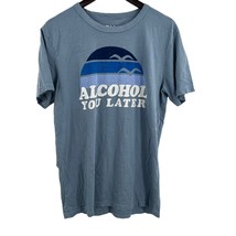 Chaser Alcohol You Later Blue Graphic Tee Large - £16.94 GBP