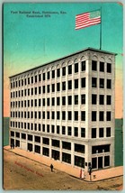 First National Bank Building Hutchinson Kansas KS UNP DB Postcard H8 - £2.38 GBP