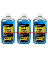 (LOT of 3) Ultra-Gel Wash and Wax 20 Oz ( 591 ml ) Ea Made in USA, FREE ... - £23.45 GBP