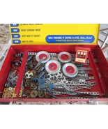 Gilbert No. 10063 Erector Action Conveyor Set Metal Case &amp; Parts Incomplete - $34.60