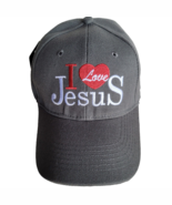 I Love Jesus Hat Cap  BLACK Embroidered Adjustable One Size Baseball Christ - €10,27 EUR I Love Jesus Hat Cap  BLACK Embroidered Adjustable One Size Baseball Christ - €10,27 EUR