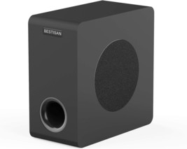 Bestisan Powered 6.5’’ Home Audio Subwoofer, Deep Bass Response, Black - £88.59 GBP