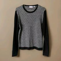 Calvin Klein Italian Yarn Sweater Womens Gray Pullover Long Sleeve Size ... - $16.82