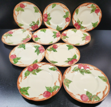 (10) Franciscan Apple Bread Butter Plates Set Vintage Dishes California USA Lot - £55.59 GBP