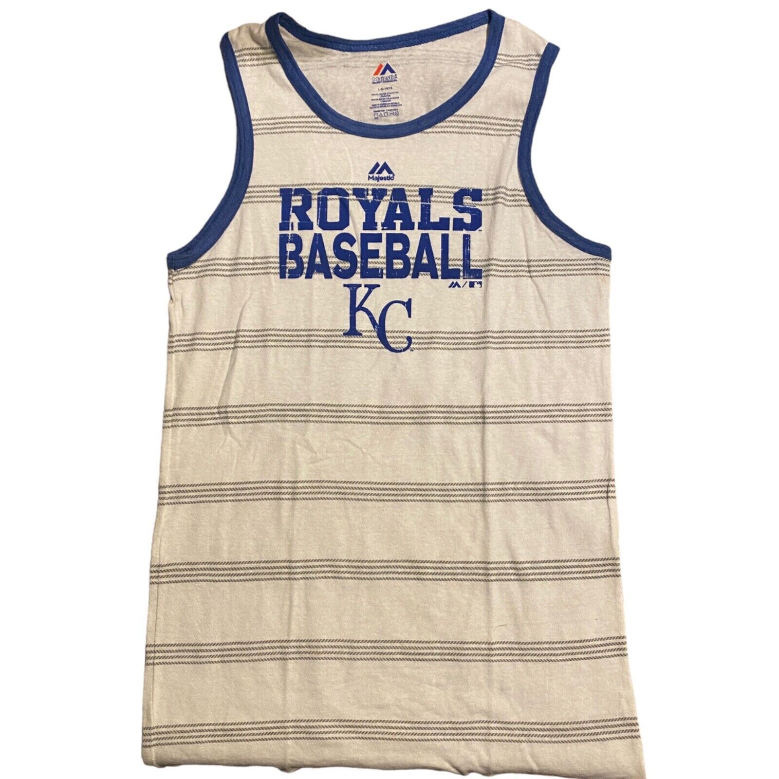 New Majestic MLB Kansas City Royals girls Racerback Tank Top Large 14/16 - £18.13 GBP