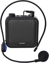 12W Rechargeable Pa System (1200Mah) With Wired Microphone, And More (Bl... - £32.99 GBP