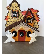VTG Bucilla Style Haunted House Halloween Caddy Plastic Canvas - $708.31 MXN