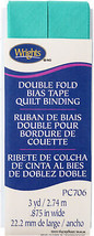 Wrights Double Fold Quilt Binding .875 X3yd Aquamarine II - £16.75 GBP